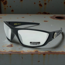 Motorcycle Riding Biker Sporty Wrap Around Choppers SUNGLASSES Safety Eyewear - Gray Flames 6763