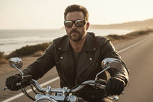 Motorcycle Riding Biker Sporty Wrap Around Choppers SUNGLASSES Safety Eyewear - Gray Flames 6763