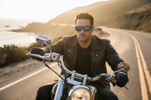 Motorcycle Riding Biker Sporty Wrap Around Choppers SUNGLASSES Safety Eyewear - Green Flames 6763