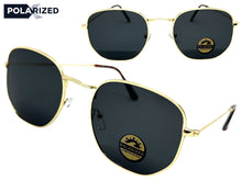 Classic Elegant Vintage Retro Style POLARIZED SUNGLASSES Gold Frame - Dark Lens 3021