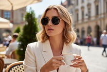 Classic Elegant Vintage Retro Style POLARIZED SUNGLASSES Gold Frame - Dark Lens 3021