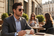 Classic Elegant Vintage Retro Style POLARIZED SUNGLASSES Gold Frame - Brown Lens 3021