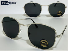 Classic Elegant Vintage Retro Style POLARIZED SUNGLASSES Silver Frame - Dark Lens 3021