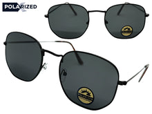 Classic Elegant Vintage Retro Style POLARIZED SUNGLASSES Black Frame - Dark Lens 3021