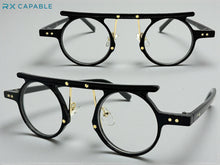 Classic Sophisticated Vintage Retro Style Clear Lens EYEGLASSES Round Black Optical Frame 2996