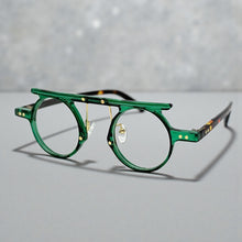 Classic Sophisticated Vintage Retro Style Clear Lens EYEGLASSES Round Green Optical Frame 2996