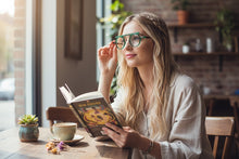 Classic Sophisticated Vintage Retro Style Clear Lens EYEGLASSES Round Green Optical Frame 2996