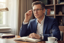 Classy Elegant Modern Contemporary Style Clear Lens Blue Light Block Computer EYEGLASSES Square Gunmetal Frame 76017