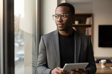 Classy Contemporary Modern Style Clear Lens Blue Light Block Computer EYEGLASSES Gray Frame 35004