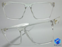 Classy Contemporary Modern Style Clear Lens Blue Light Block Computer EYEGLASSES Transparent Frame 35004