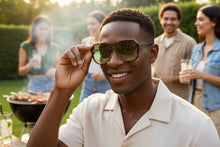Classy Trendy Bold Modern Retro Shield Style SUNGLASSES Tortoise Frame - Light Green Lens 5399