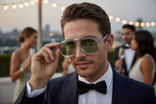 Oversized Vintage Retro Style SUNGLASSES Large Gray Frame - Pastel Teal Lens 81005