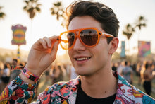 Classic Vintage Retro Style SUNGLASSES Large Caramel Frame - Brown Lens 80595