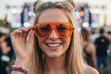 Classic Vintage Retro Style SUNGLASSES Large Caramel Frame - Brown Lens 80595