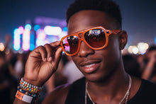 Classic Vintage Retro Style SUNGLASSES Large Caramel Frame - Brown Lens 80595
