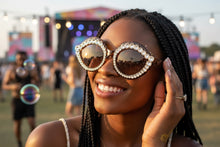 Oversized Exaggerated Classic Retro Cat Eye Style SUNGLASSES Bling Leopard Frame - Beige Lens 8120 (Copy)