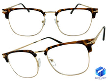 Classic Sophisticated Elegant Vintage Retro Style Clear Lens EYEGLASSES Square Tortoise & Gold Frame 7055