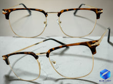Classic Sophisticated Elegant Vintage Retro Style Clear Lens EYEGLASSES Square Tortoise & Gold Frame 7055