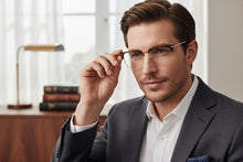 Classic Sophisticated Elegant Vintage Retro Style Clear Lens EYEGLASSES Square Tortoise & Gold Frame 7055