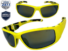 Classic Sporty Wrap Around Safety ANSI Z87.1 SUNGLASSES Protective Eyewear 6344