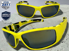 Classic Sporty Wrap Around Safety ANSI Z87.1 SUNGLASSES Protective Eyewear 6344