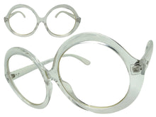Oversized Vintage Retro Style Clear Lens EYEGLASSES Large Round Transparent Frame 80902
