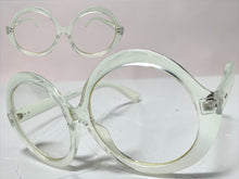 Oversized Vintage Retro Style Clear Lens EYEGLASSES Large Round Transparent Frame 80902