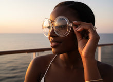 Oversized Vintage Retro Style Clear Lens EYEGLASSES Large Round Transparent Frame 80902