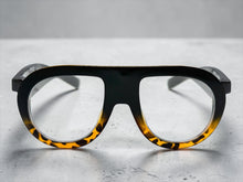 Oversized Classic Vintage Retro Style Clear Lens EYEGLASSES Large Round Black & Tortoise Frame TR90