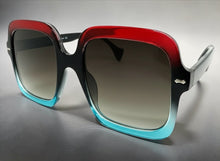 Oversized Exaggerated Vintage Retro Style SUNGLASSES Large Square Multicolor Frame 6786
