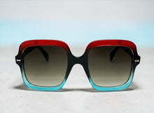 Oversized Exaggerated Vintage Retro Style SUNGLASSES Large Square Multicolor Frame 6786