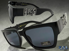 OVERSIZED Classic Hardcore Biker Gangster Style LOCS SUNGLASSES XXL Black Frame - Dark Lens 91255