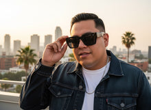 OVERSIZED Classic Hardcore Biker Gangster Style LOCS SUNGLASSES XXL Black Frame - Dark Lens 91255