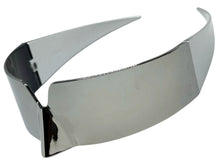 Space Futuristic Robotic Cyclops Modern Contemporary Costume Party Raver Punk SUNGLASSES Sleek Chrome Frame - Brown Lens P0202 (Copy) (Copy)