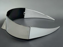 Space Futuristic Robotic Cyclops Modern Contemporary Costume Party Raver Punk SUNGLASSES Sleek Chrome Frame - Brown Lens P0202 (Copy) (Copy)