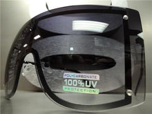 Oversized Visor/ Shield Style Sunglasses- Black Ombre Lens