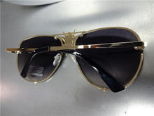 Bumble Bee Aviator Sunglasses- Black Ombre Lens