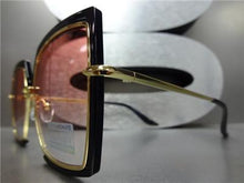 Retro Square Light Tint Sunglasses- Pink Lens
