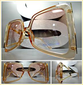 Exotic Zig Zag Design Sunglasses- Pink/ Gold