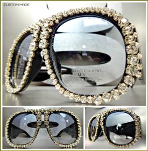 Thick Frame Retro BLING Sunglasses