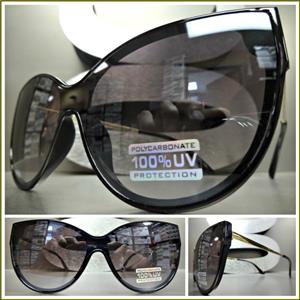 Classy Exaggerated Cat Eye Sunglasses- Black Frame