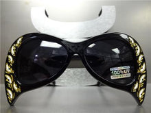 Unique Retro Cat Eye Sunglasses- Black Frame