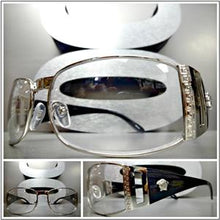Classy Designer Style Clear Lens Glasses- Silver Frame/ Black Frame