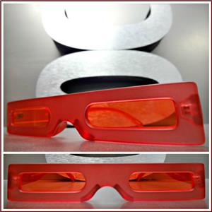 Futuristic Funky Retro Style Sunglasses- Red