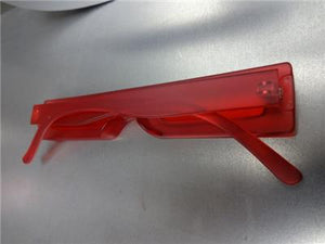 Futuristic Funky Retro Style Sunglasses- Red