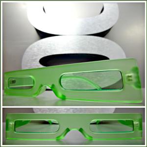 Futuristic Funky Retro Style Sunglasses- Green
