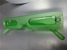 Futuristic Funky Retro Style Sunglasses- Green