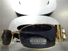 Vintage Designer Style Sunglasses- Gold Frame/ Black Temples