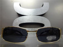 Vintage Designer Style Sunglasses- Gold Frame/ Black Temples