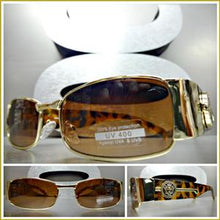 Vintage Designer Style Sunglasses- Gold Frame/ Tortoise Temples